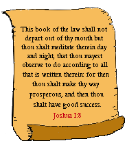 Scripture: Joshua 1:8