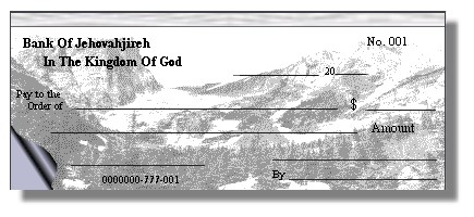 Jehovahjireh Check Book