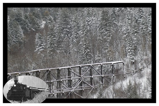 Cloud Climbing Train Trestle