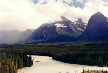 Valley in the Canadan Rockies