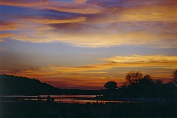 Texas sunset captured at the close of a day